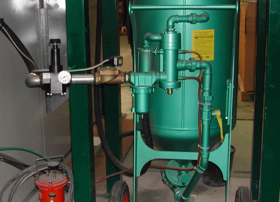 sabbiatura a getto libero Camit