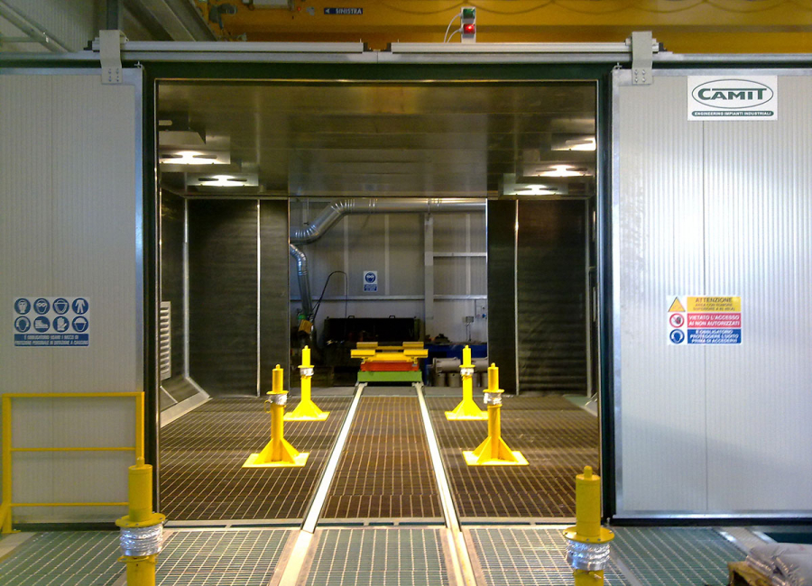 sabbiatura a getto libero Camit