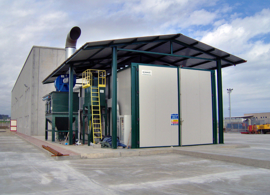 sabbiatura a getto libero Camit